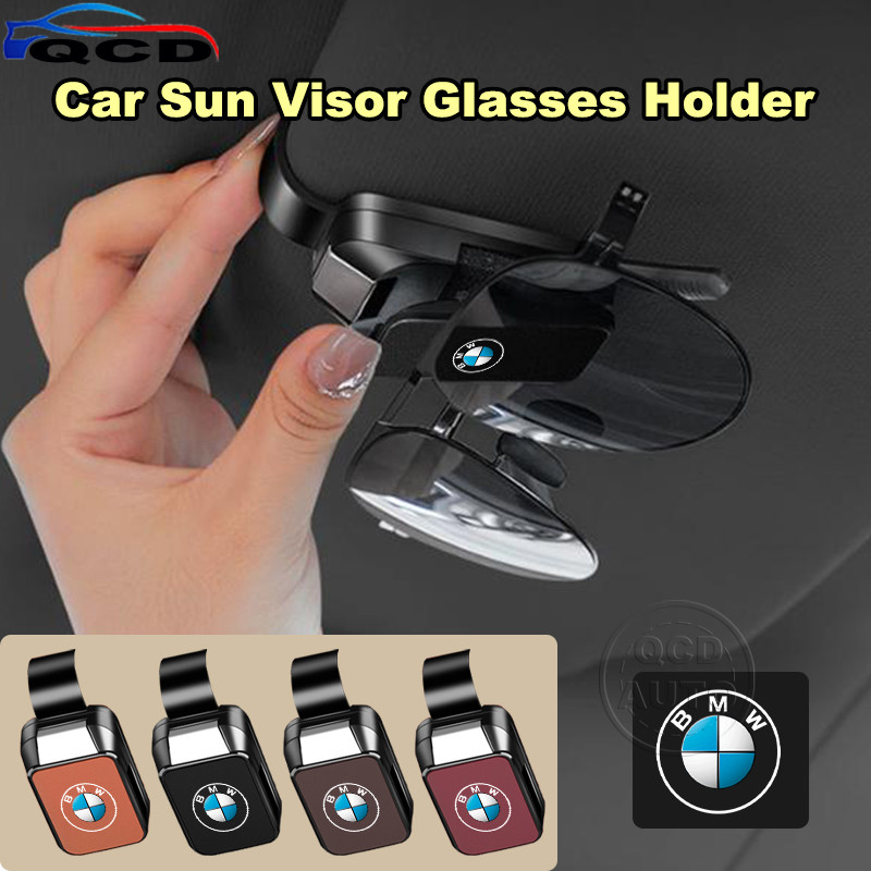 BMW Đa Năng Ô Tô Chống Nắng Kính Giá Đỡ Đa Năng Da Kính Mát Kẹp Cho X5 G05 F15 E53 Z4 E89 E85 F20 G2