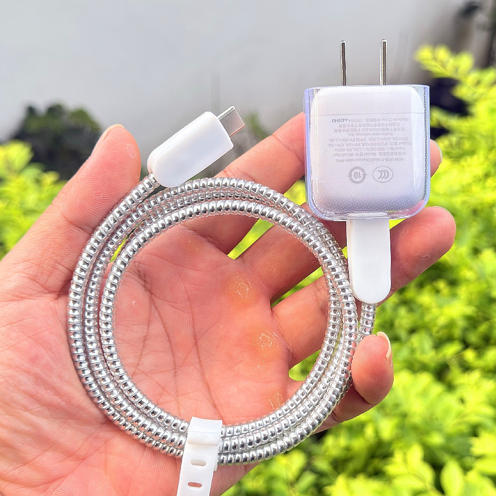 Thích hợp cho Vỏ sạc Belkin Belkin 45W Apple 17 16 15 pro Vỏ bảo vệ cáp dữ liệu Dây cuộn dây