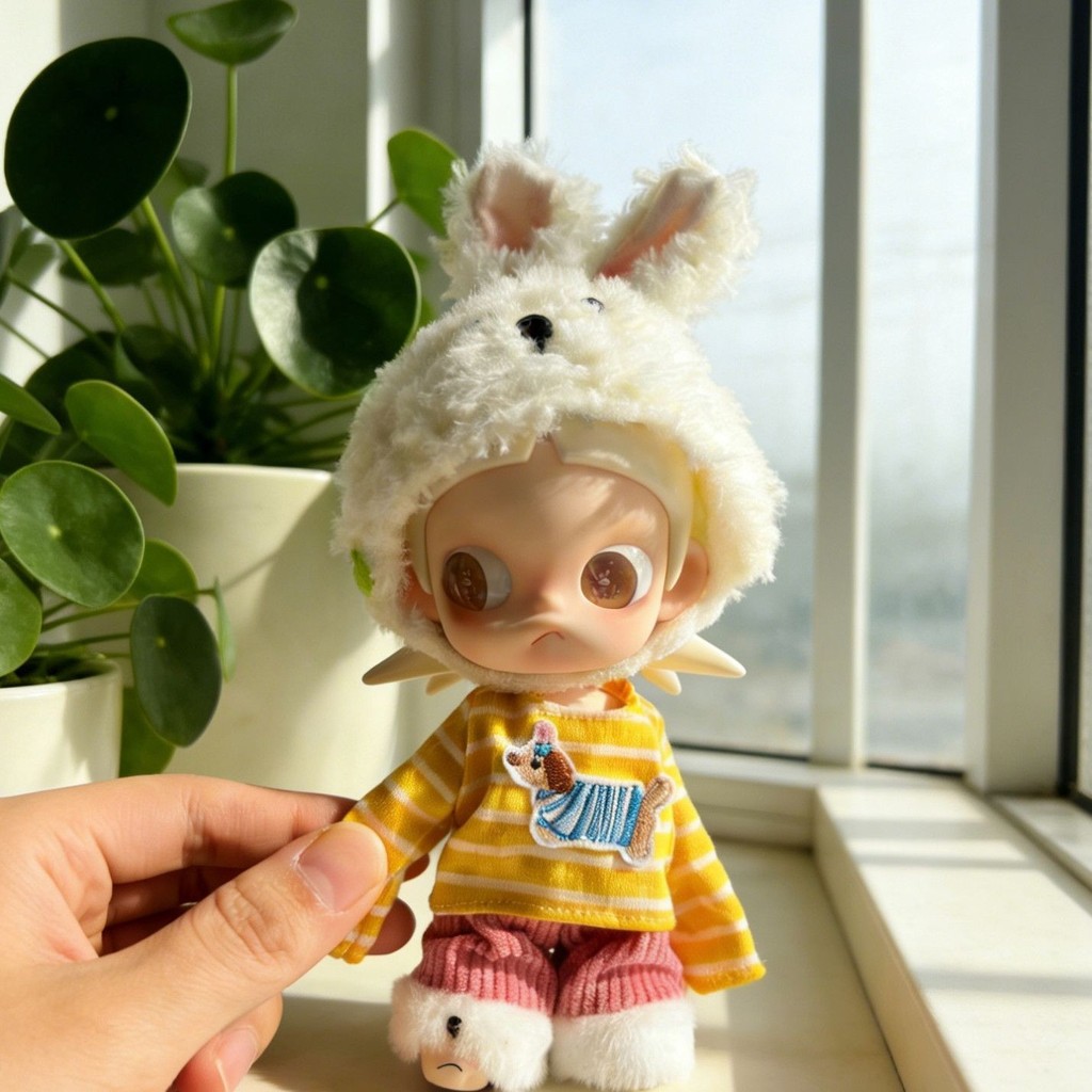 Tai Thỏ Zsiga Zsiga Zsiga 1 / 8 Dã Ngoại Thỏ Bộ Ba Mảnh Hoạt Hình Dễ Thương Sister Gazi Gói Thay Thế