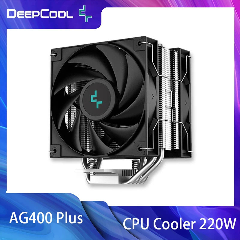 DeepCool AG400 Plus 4 Ống Nhiệt Quạt Kép 220W CPU Cooler 120mm Quạt Làm Mát Không Khí Cho LGA1700 12