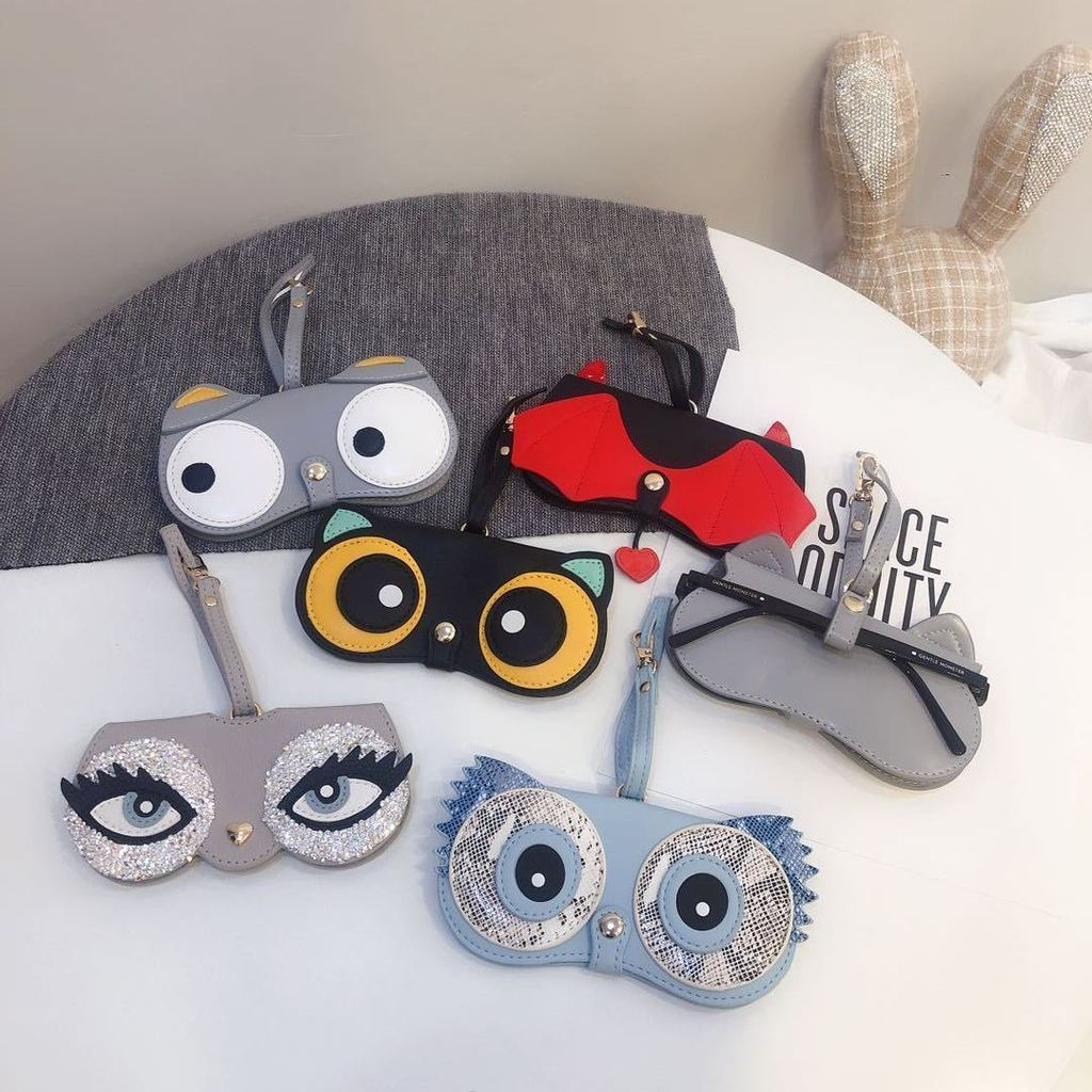 New Product#Glasses Case ins Portable Cute Cartoon Glasses Case Sunglasses Protective Cover Eyeglass