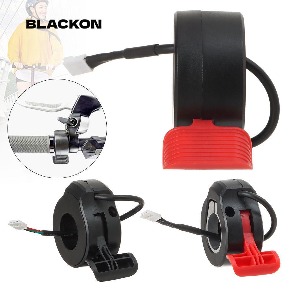 BLACKON Thumb Throttle 36V/48V cho Bafang BBSHD - Chống Nước, Màu Đen Đỏ