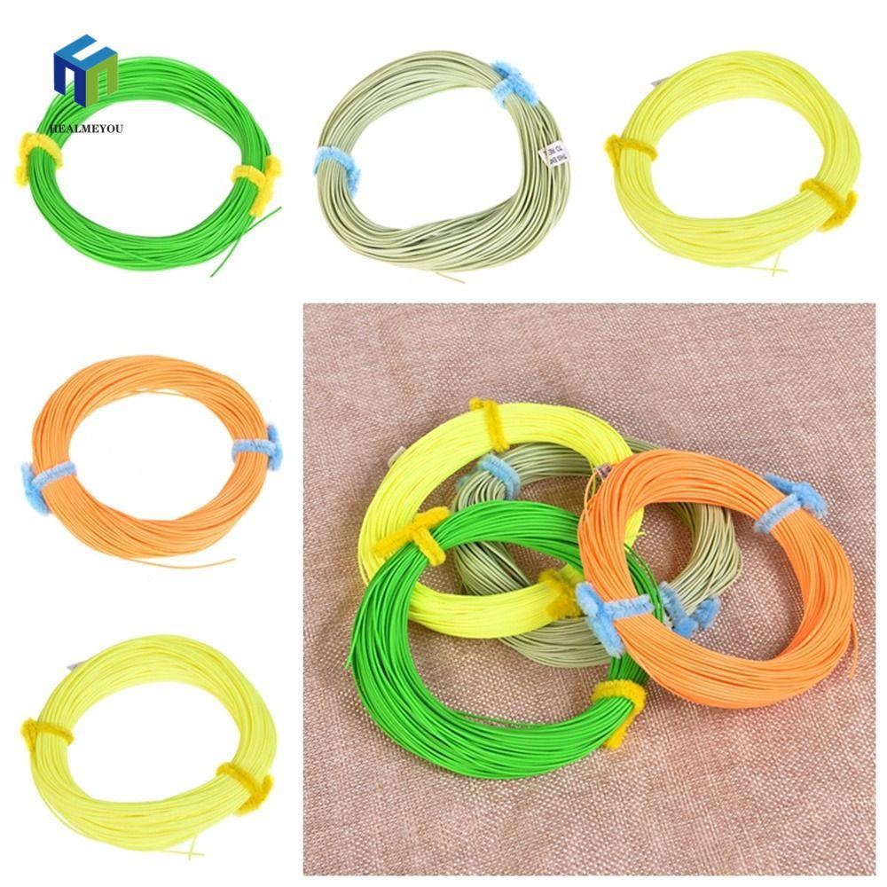 Healmeyou Fly Fishing Line, 100FT Vòng hàn phía trước nổi, Phụ kiện câu cá WF3FWF8F Long Casts Fluo 