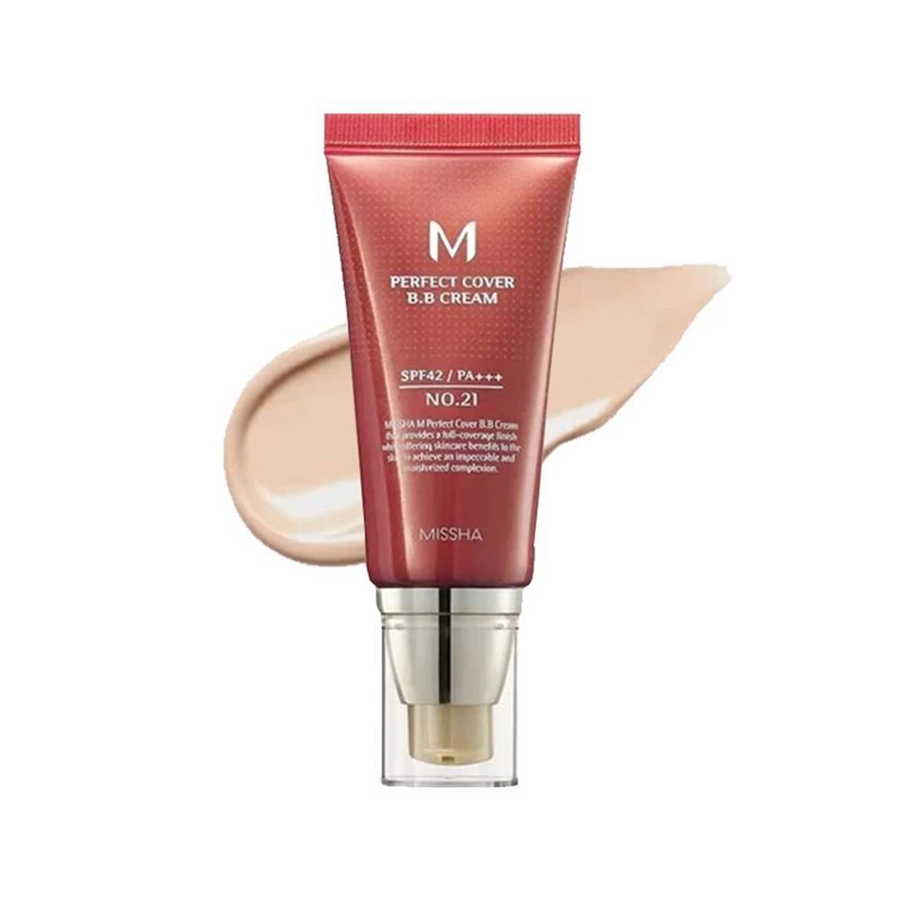 Missha Perfect Cover BB Cream No.23, High Coverage Sunscreen BB Cream for Daily Use