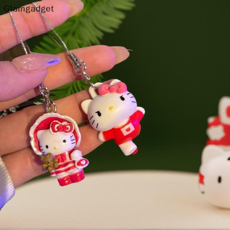 [Glg] Móc khóa Hello Kitty Hawaii Hello Kitty Charm Mặt dây chuyền Móc khóa Trang sức dành cho nữ Tr
