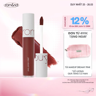 [Rom&nd] Son kem lì cực nhẹ môi Hàn Quốc Romand Zero Velvet Tint 5.5g