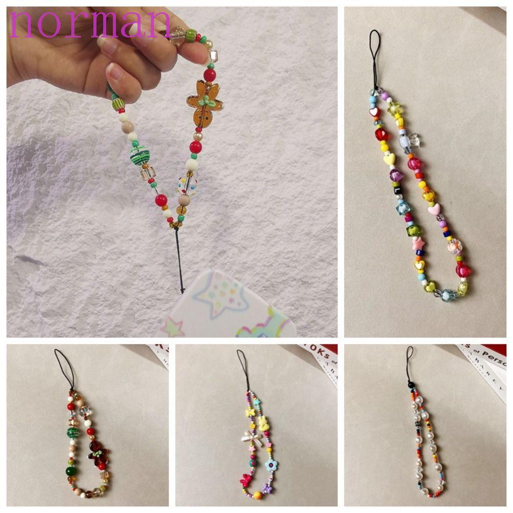 Mặt dây chuyền điện thoại NORMAN Gingerbread Man, Giáng sinh Gingerbread Man Dây buộc người đàn ông 