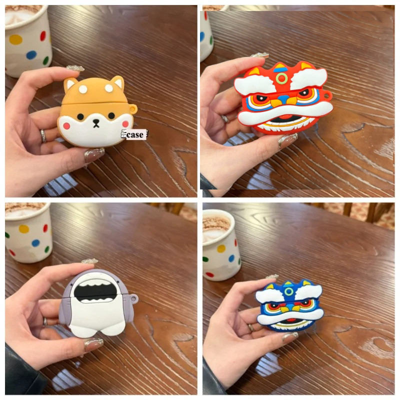 Ốp Hoạt Hình Vui Nhộn Cho Lenovo LP5 Pro Vỏ Bảo Vệ Tai Nghe Silicon 3D Dễ Thương fundas lp5pro