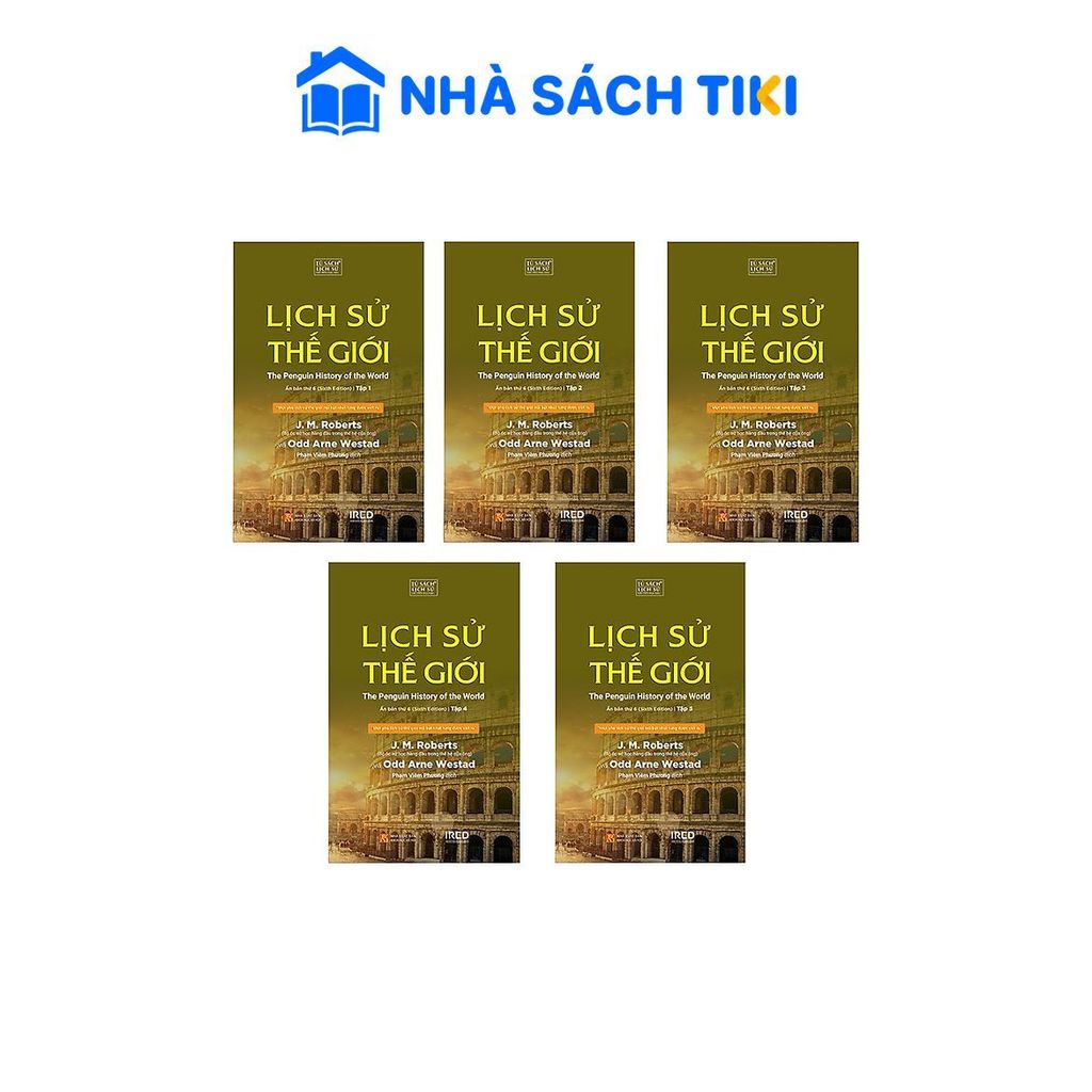 Bộ sách Lịch Sử Thế Giới - The Penguin History of the World (5 Tập) - PACE Books