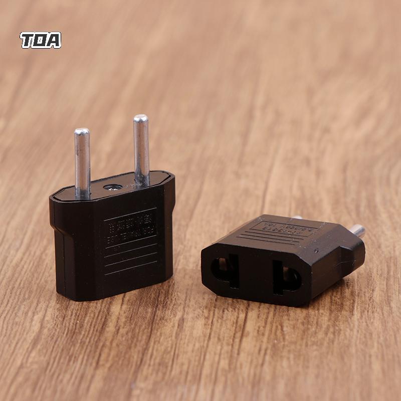 TOA 2 Cái Châu Âu Mỹ AU EU US Sang EU / EU Sang US Cắm Adapter Euro Du Lịch Điện Cắm Ổ Cắm Chuyển Đổ