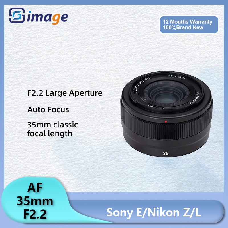 SG Image 35mm F2.2 AF Full Frame Chân dung lấy nét tự động Ống kính máy ảnh không gương lật cố định