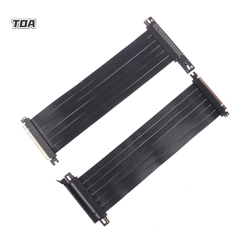 TOA Full Speed PCIE 3.0 4.0 16x Riser Cable Card Đồ họa Cáp nối dài PCIE Express GPU Mở rộng Card Ri