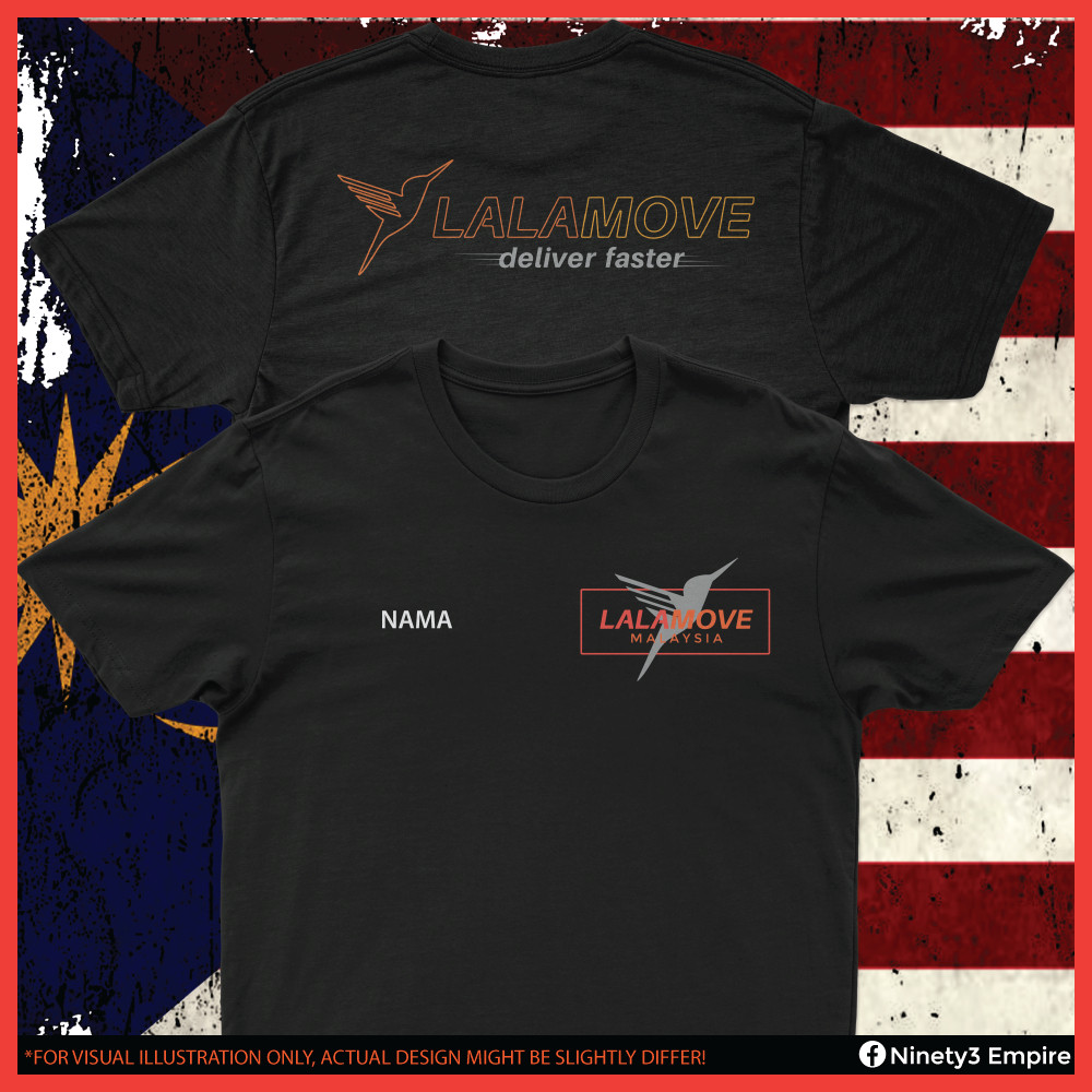 Áo thun cao cấp Baju Lalamove Pilot Driver Kurier Cotton Dạo Phố Thường Ngày