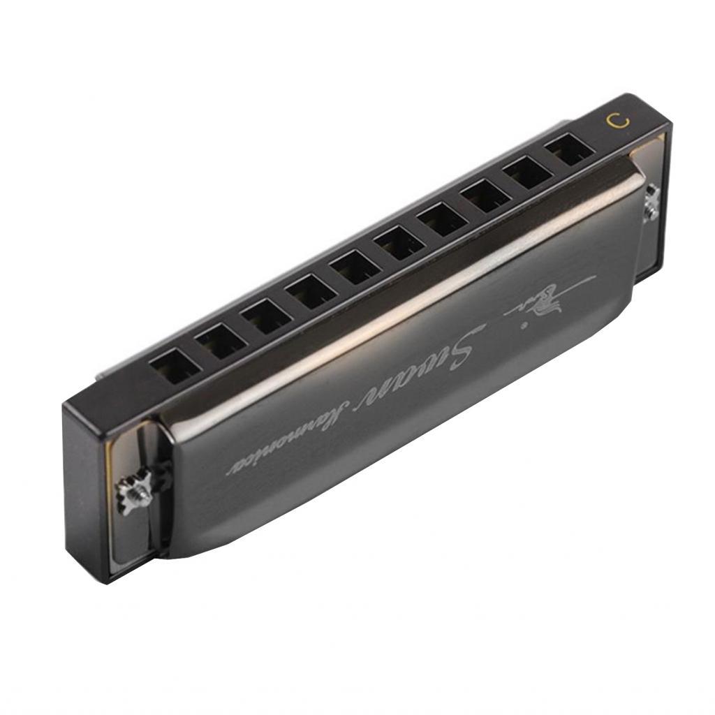 Musiclover-MY fangzi SW1020-7 10 lỗ 20 tông màu Blues Diatonic Harmonica Key of C Mouth Organ với vỏ