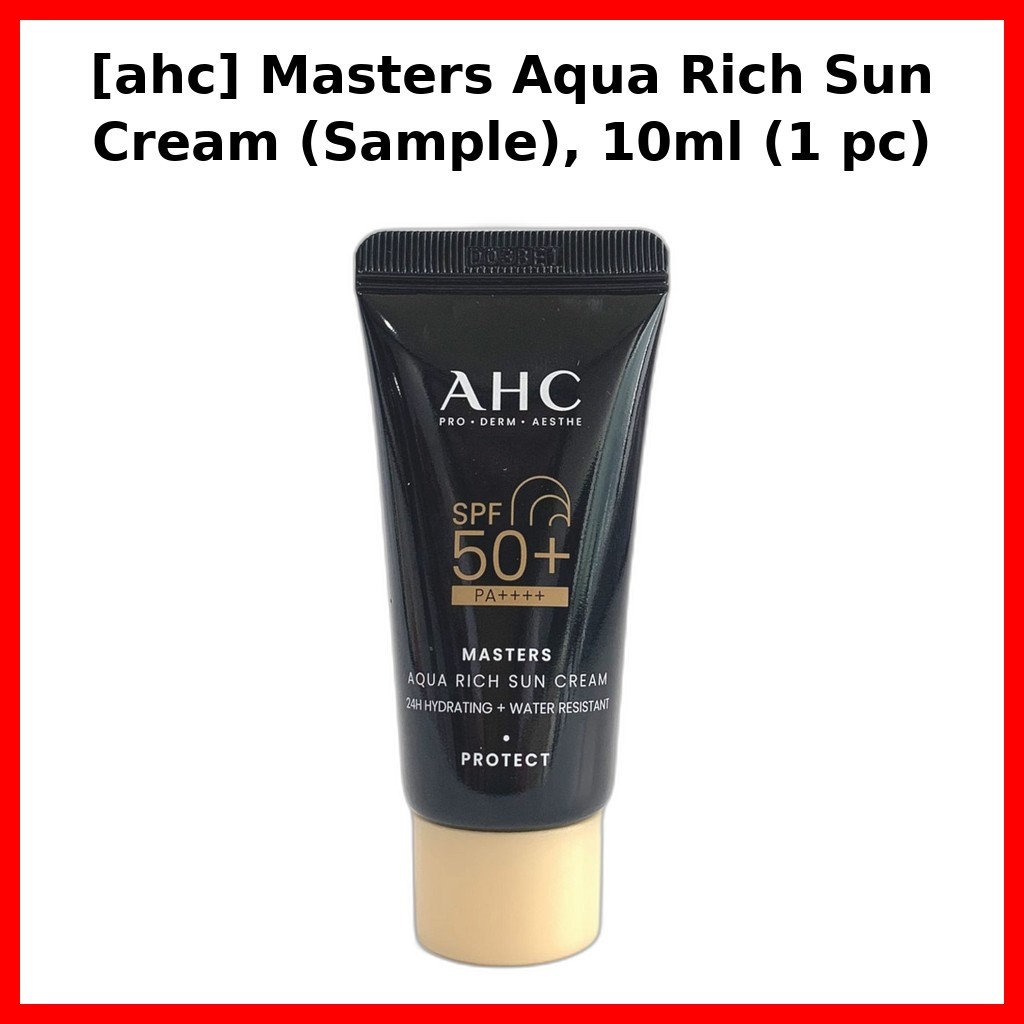 [ahc] Kem chống nắng Masters Aqua Rich (Mẫu), 10ml (1 cái) / Mẫu kem chống nắng Hàn Quốc / Công thức