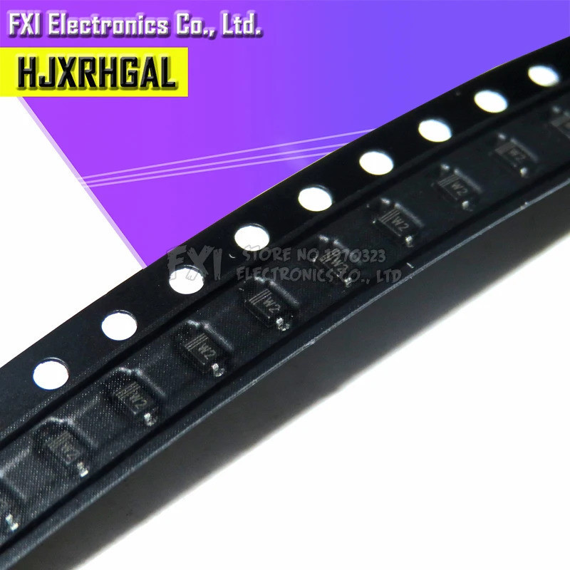 100 CÁI SMD Zena Diode 3v SOD-323 0805 0,25 W SMD Diode BZT52C3V W2 MM3Z3V