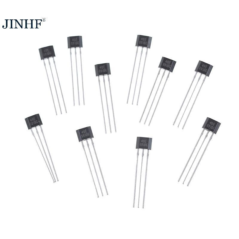 JINHF 10 chiếc Hall element 49E OH49E SS49E Cảm biến tuyến tính Cảm biến Hall HOT