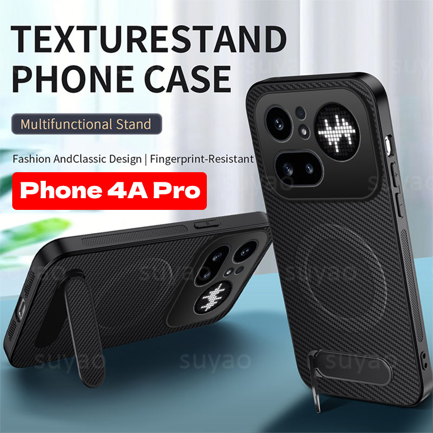 Không có gì Điện thoại 4A Pro 4APro 2026 Ốp điện thoại Giá đỡ bằng sợi Carbon Vỏ điện thoại4APro Pho