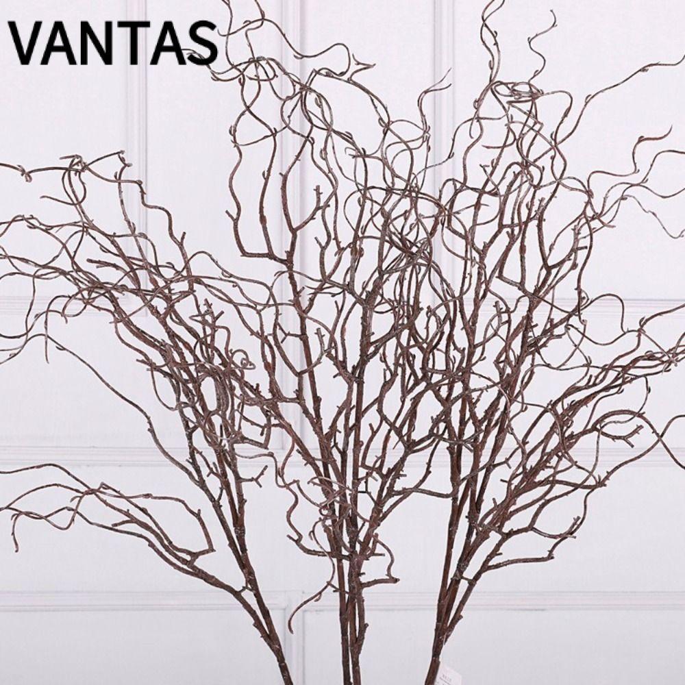 Nhánh cây mô phỏng VANTAS, Nhánh liễu nhân tạo họa tiết mềm 4 cánh, Mô phỏng nhân tạo Hình xoăn Thiế