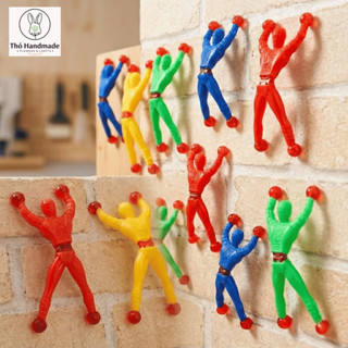 Combo 10/20 Siêu Nhân Dính Tường Vui Nhộn - Đồ Chơi Người Nhện Leo Kính Giải Trí Cho Bé (Sticky Man)