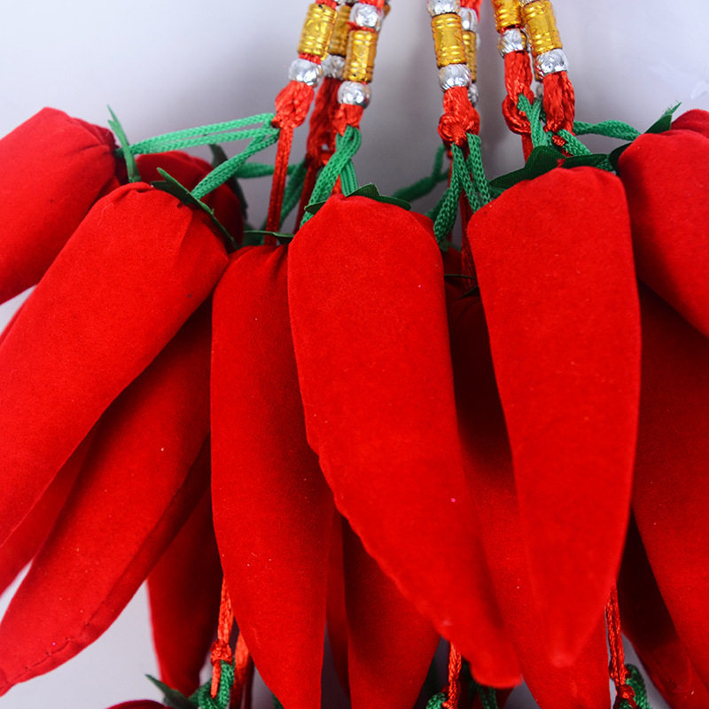 decor tết 2026 trang trí tết 2026 Chuỗi ớt đỏ Mặt dây chuyền năm mới Ngày đầu năm mới Trang trí Tết 