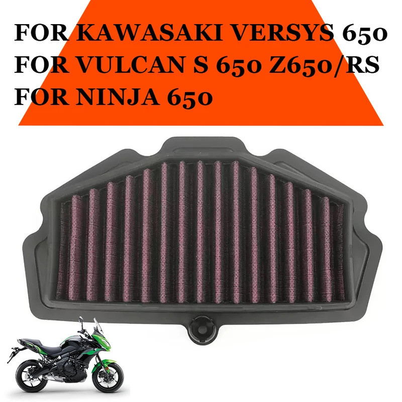Xe Máy Lọc Không Khí Phần Tử Bụi Cho Kawasaki Versys 650 Vulcan S 650 S650 Z650 Z650RS Z 650 RS Ninj