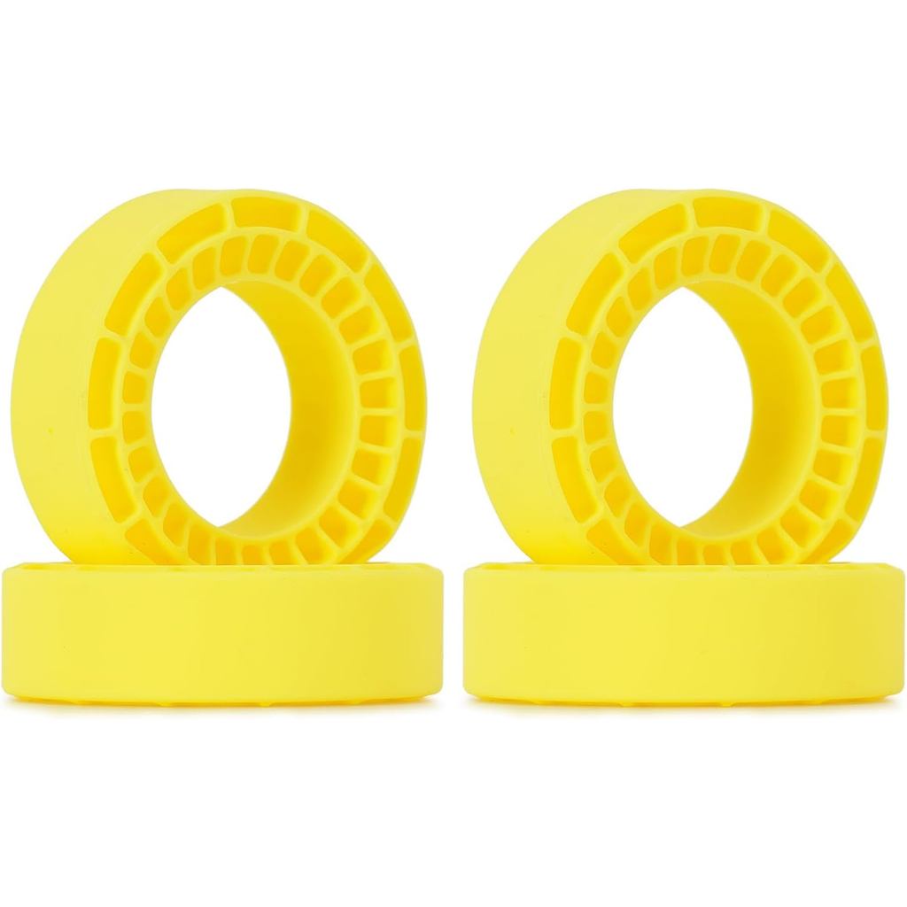 INJORA 4 miếng đệm cao su silicon cho lốp 64 * 24mm 1.3 "(1365) (Vàng)