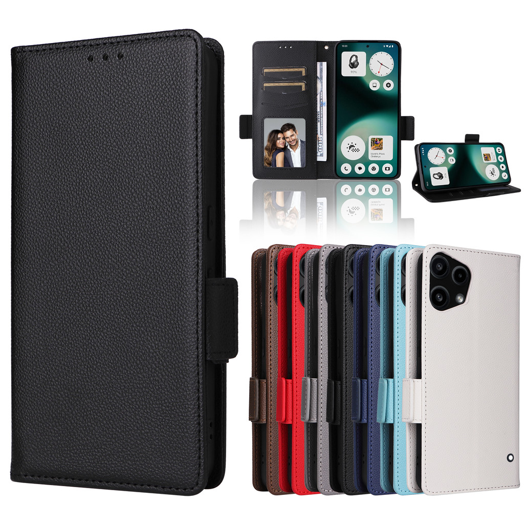 Nothing Phone (3a) Lite Leather Flip Case For Nothing Phone (3a) Lite 3a Lite 5G 2025 Vỏ Điện Thoại 