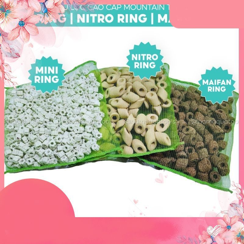 Sứ Lọc Mountain Tree Mini Ring, Nitro Ring, Maifan Ring [1 Lít] | Sứ Khoáng Cao Cấp Cho Hồ Cá Thuỷ S
