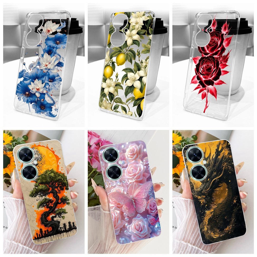 Ốp lưng Huawei Nova 11i Trong suốt hình con bướm thời trang dễ thương Vỏ sơn ngộ nghĩnh MAO-LX9 MAO-