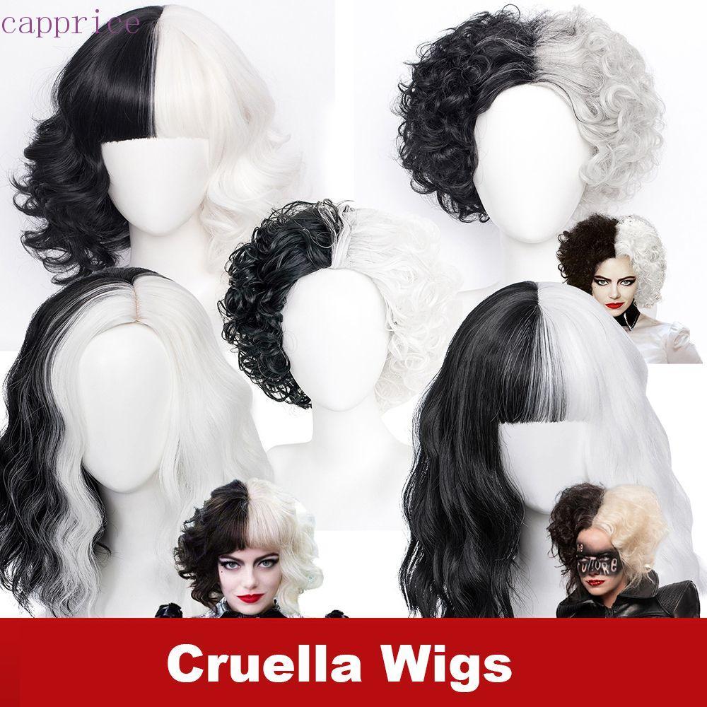 CAPPRICE Cruella De Vil Kuila Cos Party Helloween Cosplay