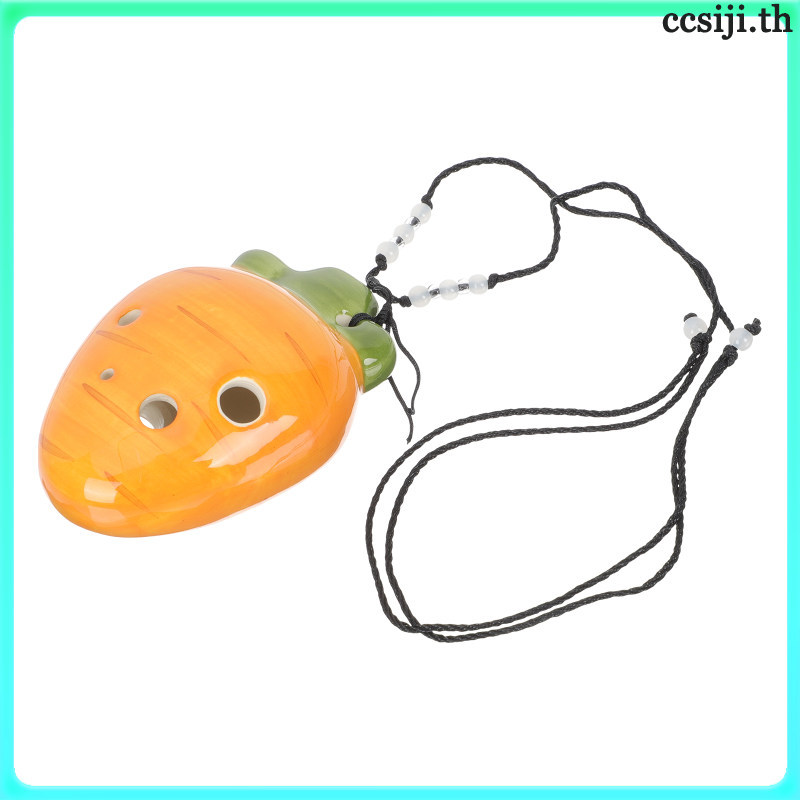 Nhẹ Gốm Mini Ocarina 6 Lỗ Người Mới Bắt Đầu Luyện Tập Nhạc Cụ Gió Cho Trẻ Em Các Loại Màu Sắc ccsiji