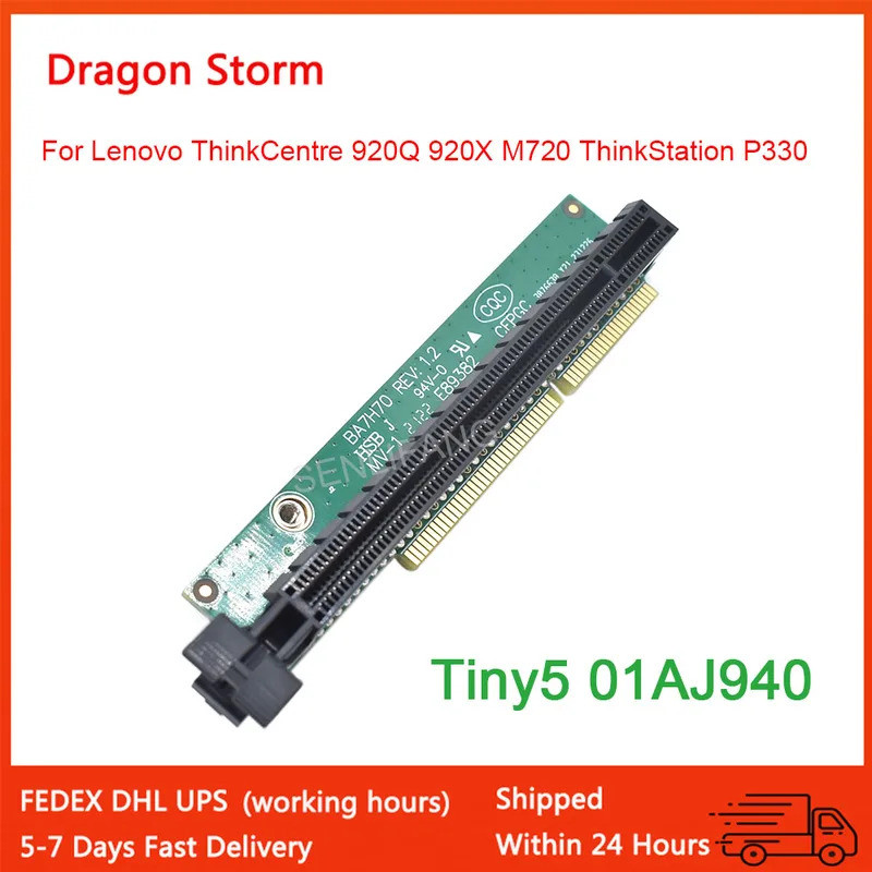 Thẻ đồ họa mở rộng mới PCIE16 01AJ940 Dành cho Lenovo ThinkCentre 920Q 920X M720 ThinkStation P330 T