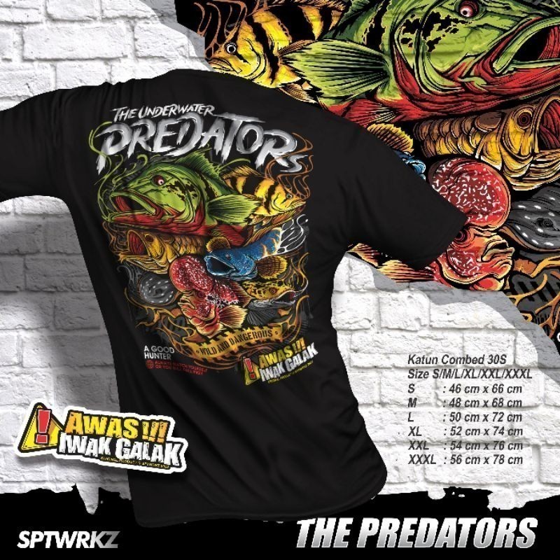 Thời trang 2026 The Predator Beware of Fierce Fish Contest Áo thun
