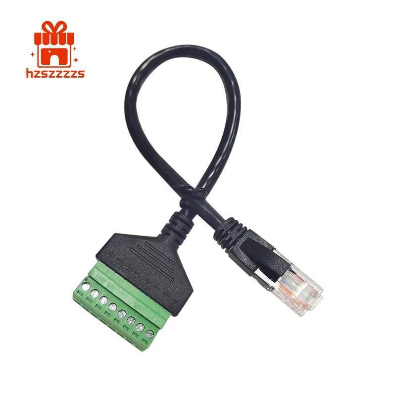 Bộ chuyển đổi mạng khối đầu cuối RJ45 20cm Cáp Schroef 8 chân