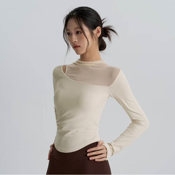 Breathable Exercise Top Long Sleeve Skinny Workout Clothes New Spring and Autumn Workout Clothes for