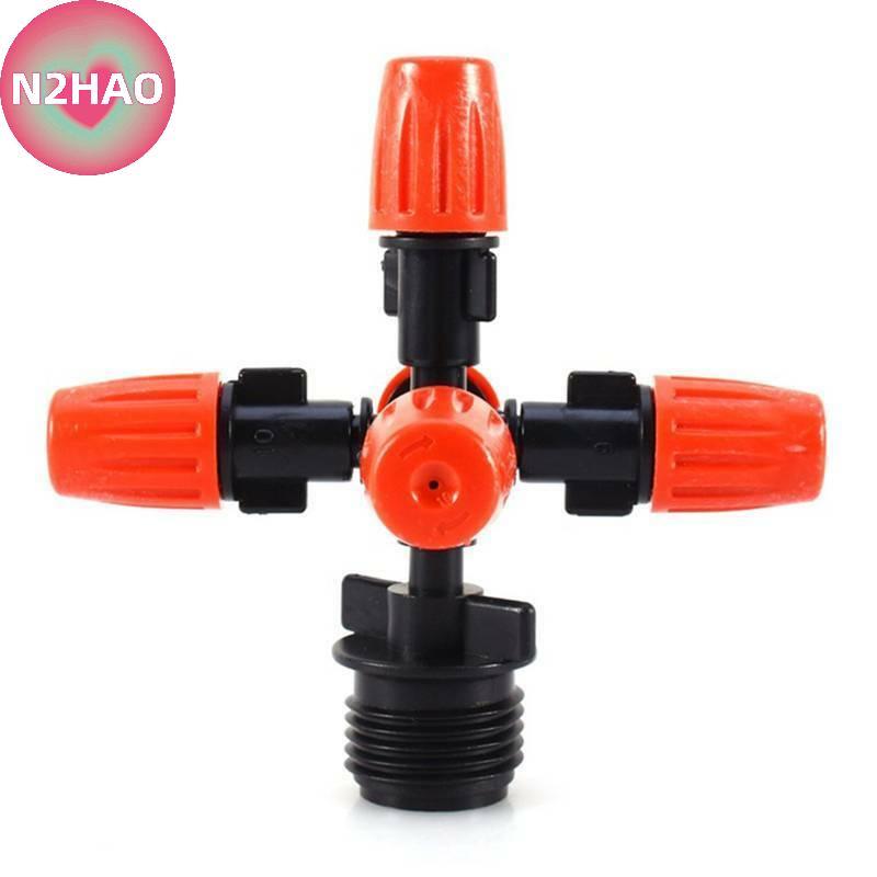 N2HAO Vườn Tưới Xịt Sương Mù 5 Vòi Phun 1 / 2 "Gắn Adapter n