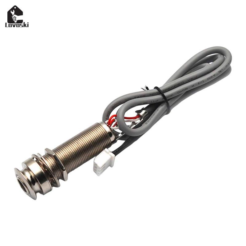 Jack Guitar Điện Acoustic Đàn Guitar Điện Endpin Đầu Ra Jack Dây Dây Dây Nút Jack Kết Nối Cáp Dễ Dàn