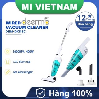 [Mã ELHA22 giảm 6% đơn 300K] Máy hút bụi cầm tay Deerma DX118C 16000PA 3 loại đầu hút