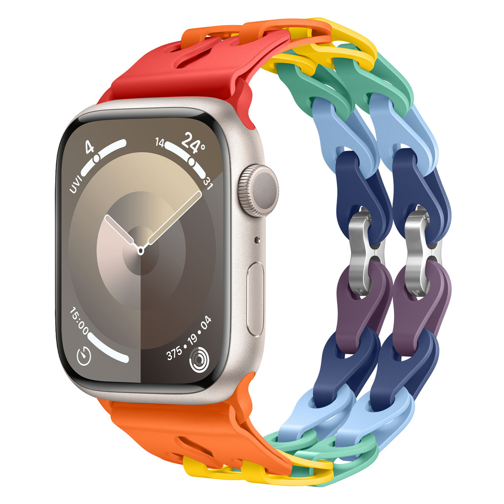 Dành cho dây đeo iwatch 11 dây chuyền dây đeo silicon, dây đeo đồng hồ silicon thể thao iWatch Ultra