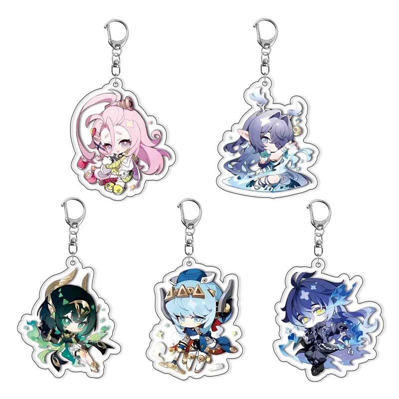 Anime Ineffa Kyryll Chudomirovich Flins Lauma Cartoon Acrylic Keychain Game Peripheral Bag Exquisite