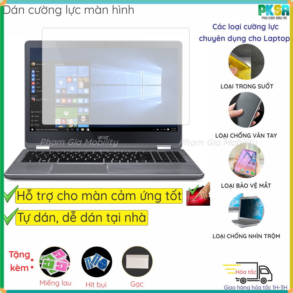 Dán màn hình cường lực cho Acer Aspire R15 R 15 R5 571TG/ 7 A715 76G/ A715 42G R05G R5 15.6" nano dẻ