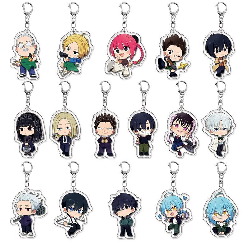 5/6/7/8/14/16pcs Anime SAKAMOTO DAYS Acrylic Keychain Lu Shaotang Sakamoto Taro Shin Asakura Cosplay