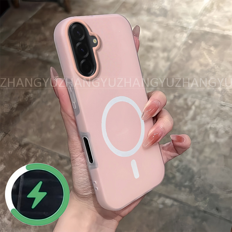 Thích Hợp Cho Samsung A37 A57 Vỏ Điện Thoại Mới Chống Sốc Từ Tính Vòng Sạc Không Dây Vỏ Điện Thoại G