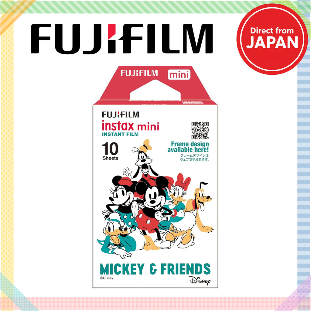 FUJIFILM Instax mini Instant Color Film Cheki Film Mickey & Friends 10 sheets