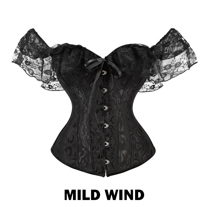 [Sản phẩm chính hãng] 2025 Phong cách mới Xương cao su Jacquard Ren Palace Nẹp Bụng Corset Tập hợp H