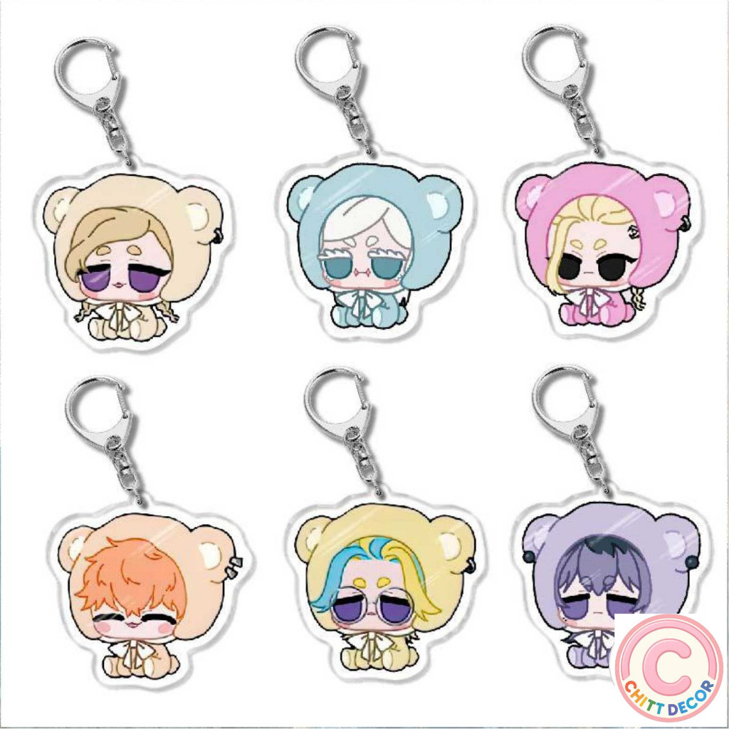 Móc khóa Tokyo Revengers Chibi Gấu bông dễ thương nhân vật Mikey Izana Ran Rindou - chit