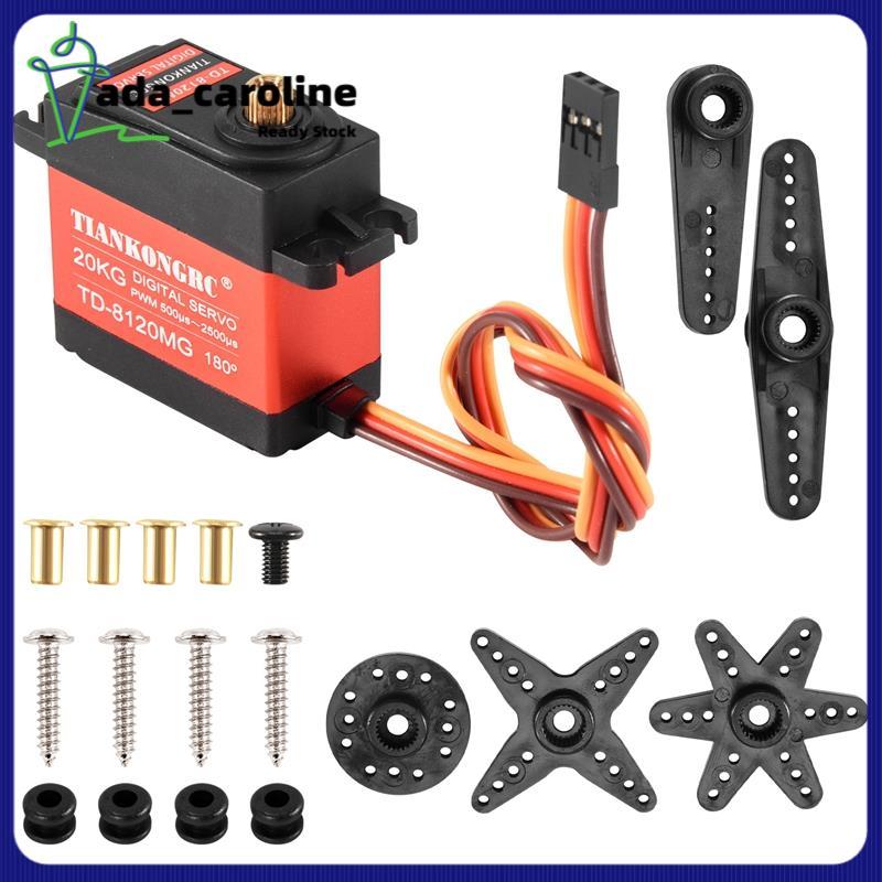 【 Ada _ Caroline 】 TIANKONGRC Td-8120Mg servo kỹ thuật số bánh răng kim loại chống nước với mô-men x