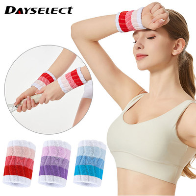 DAYSELECT Băng cổ tay thể thao co giãn, hút mồ hôi hiệu quả, thời trang chống nháy
