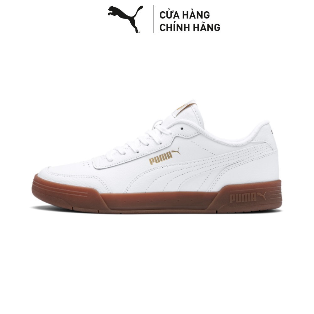 Giày Thời Trang PUMA Unisex Caracal White- Team Gold Màu Trắng
